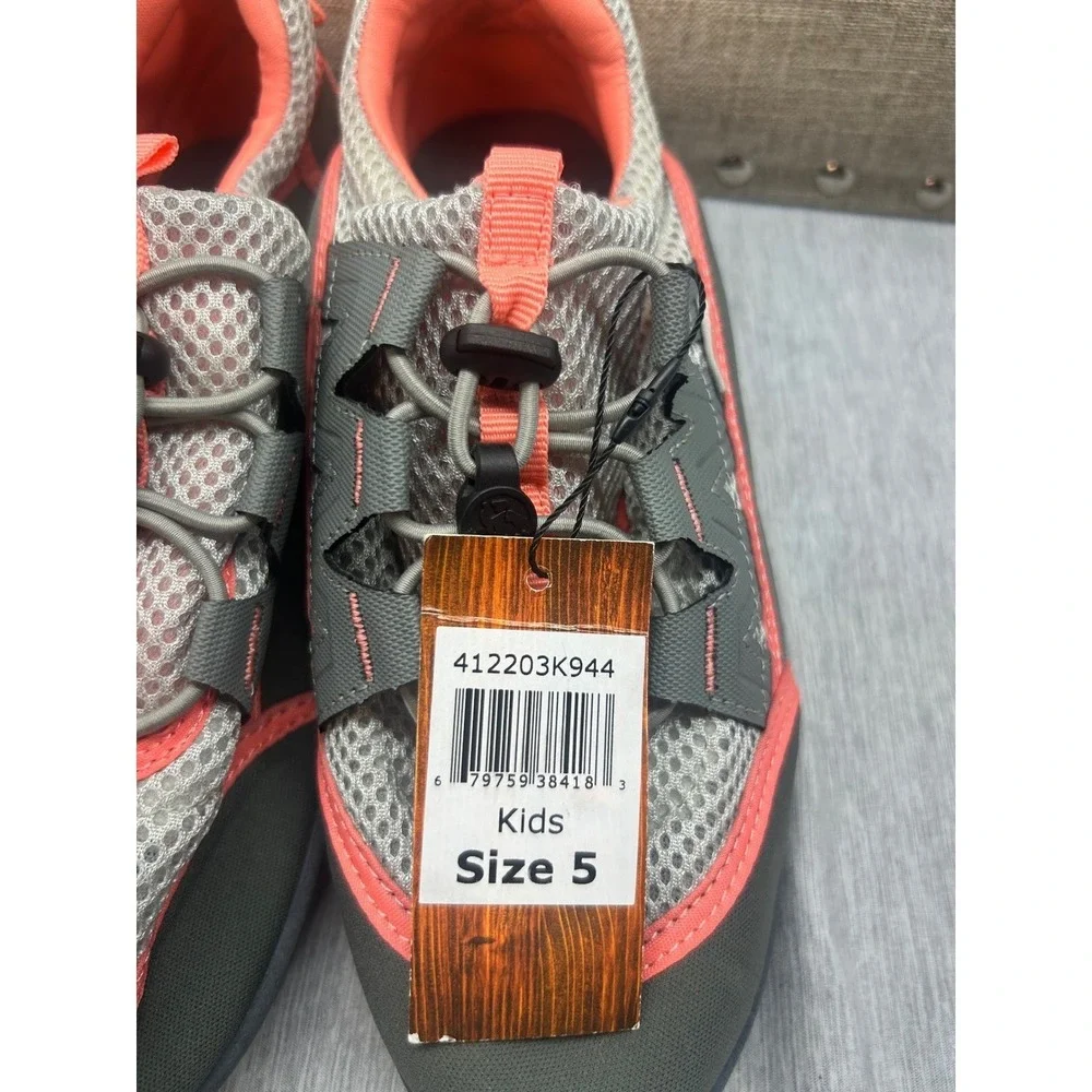 Northside Kids Water Shoes Coral Gray Mesh‎ Quick Dry Water Sandals S 5 New